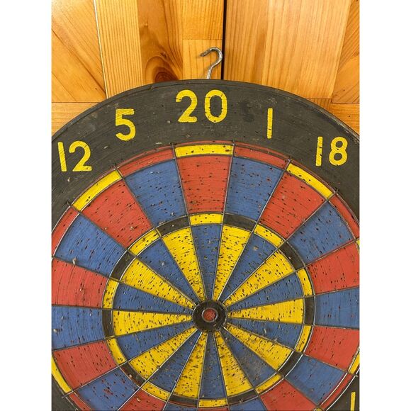 Vintage Foremost Double Sided Dartboard Baseball Board Made in England 17” (5262 - Picture 3 of 11
